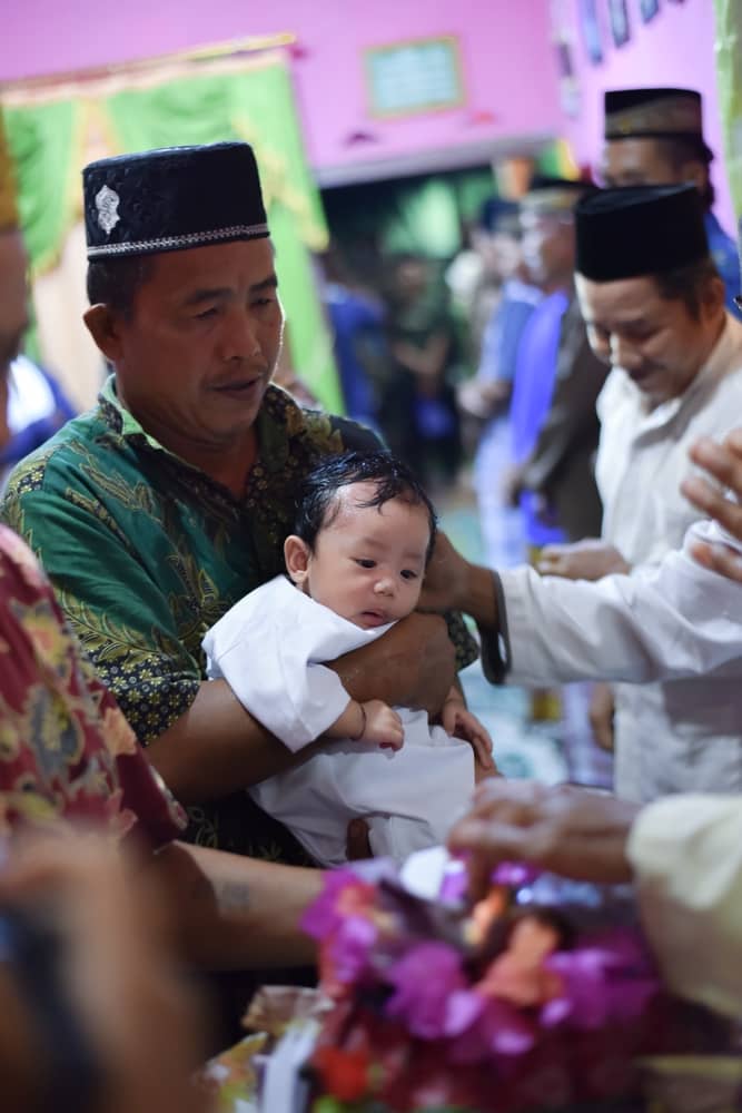 Jambi,,Indonesia, ,November,10,,2023:,Muslim,Family,Baby,Thanksgiving